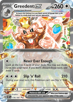 Greedent ex 179/197 — Obsidian Flames