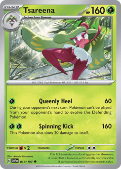 Tsareena Pokémon card
