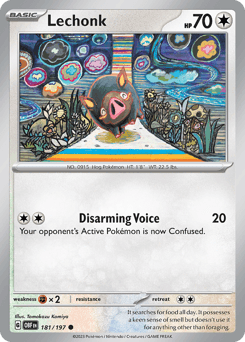 Lechonk 181/197 — Obsidian Flames