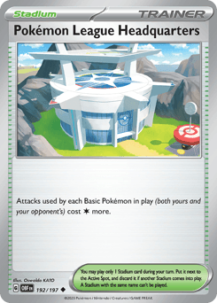 Pokémon League Headquarters 192/197 — Obsidian Flames