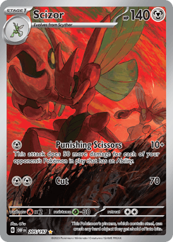 Scizor 205/197 — Obsidian Flames