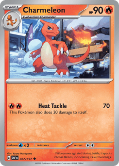 Charmeleon 27/197 — Obsidian Flames