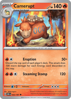 Camerupt 32/197 — Obsidian Flames