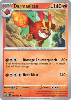 Darmanitan 35/197 — Obsidian Flames