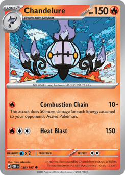 Chandelure 38/197 — Obsidian Flames