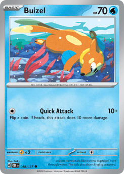 Buizel 48/197 — Obsidian Flames