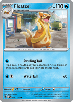 Floatzel 49/197 — Obsidian Flames