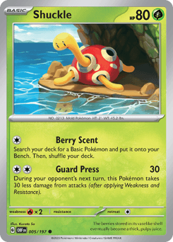Shuckle 5/197 — Obsidian Flames