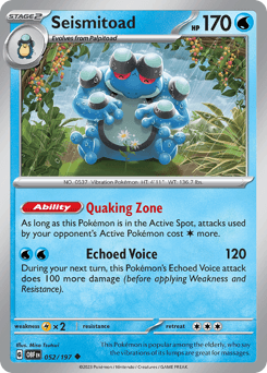 Seismitoad 52/197 — Obsidian Flames