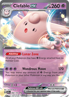 Clefable ex 82/197 — Obsidian Flames
