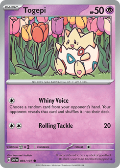Togepi 83/197 — Obsidian Flames