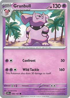 Granbull 88/197 — Obsidian Flames