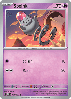 Spoink 90/197 — Obsidian Flames