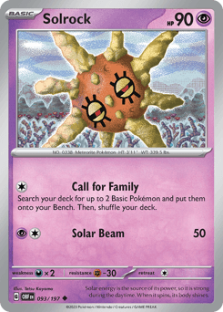 Solrock 93/197 — Obsidian Flames