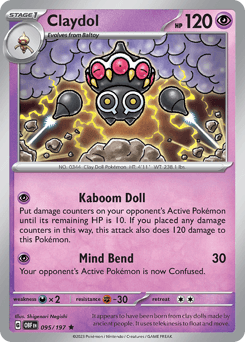 Claydol 95/197 — Obsidian Flames
