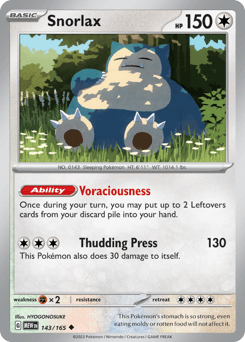 Snorlax 143/165 — 151