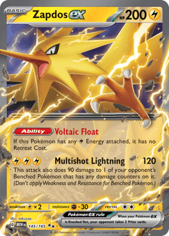 Zapdos ex 145/165 — 151