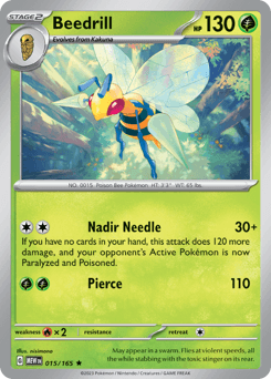 Beedrill Pokémon card