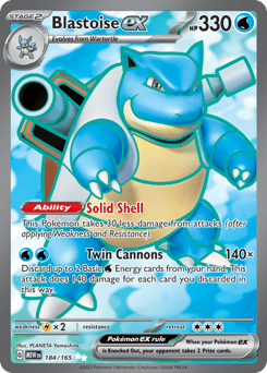 Blastoise ex 184/165 — 151