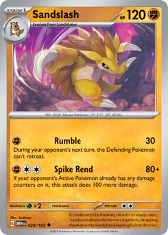 Sandslash 28/165 — 151