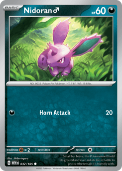 Nidoran ♂ Pokémon card