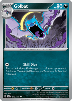 Golbat 42/165 — 151