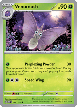 Venomoth Pokémon card