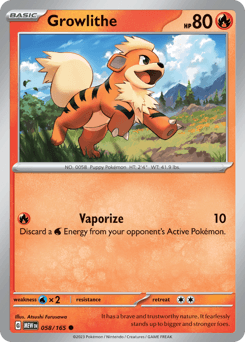 Growlithe 58/165 — 151