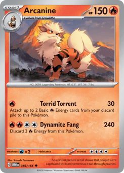Arcanine 59/165 — 151