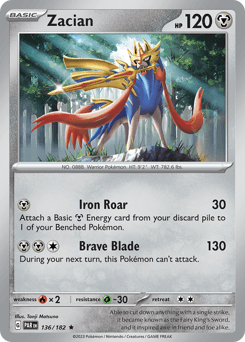 Zacian 136/182 — Paradox Rift