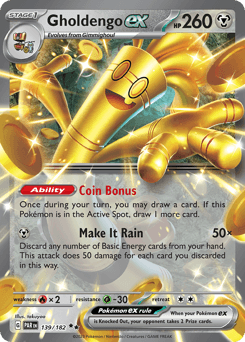 Gholdengo ex 139/182 — Paradox Rift