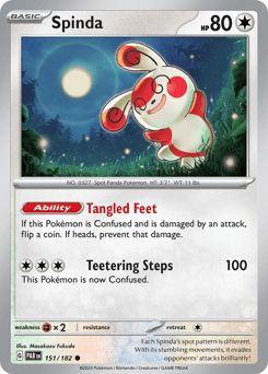 Spinda Pokémon card
