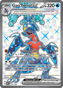 Garchomp ex 219/182 — Paradox Rift