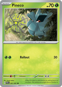 Pineco 1/91 — Paldean Fates