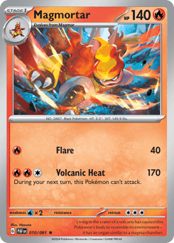 Magmortar 10/91 — Paldean Fates
