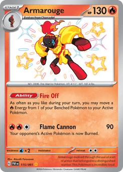 Armarouge 115/91 — Paldean Fates