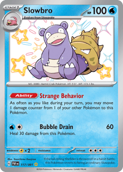 Slowbro 117/91 — Paldean Fates