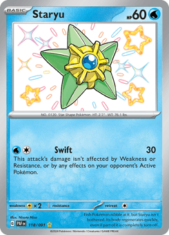 Staryu 118/91 — Paldean Fates