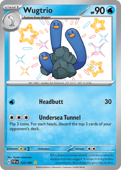 Wugtrio Pokémon card