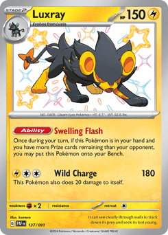 Luxray 137/91 — Paldean Fates