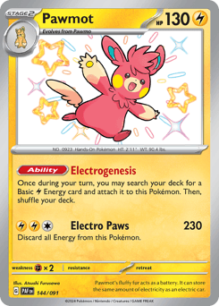 Pawmot 144/91 — Paldean Fates