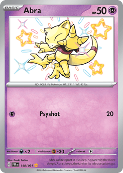Abra 148/91 — Paldean Fates