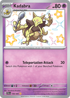 Kadabra 149/91 — Paldean Fates