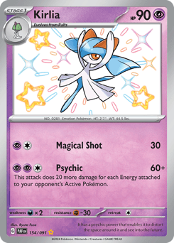 Kirlia 154/91 — Paldean Fates