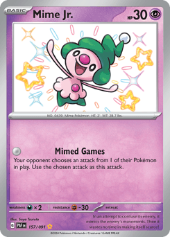 Mime Jr. 157/91 — Paldean Fates
