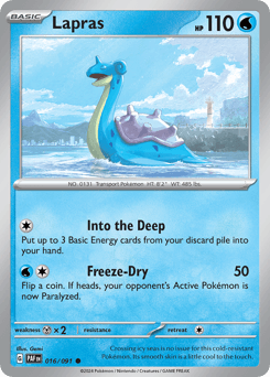 Lapras 16/91 — Paldean Fates