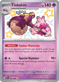 Tinkaton 167/91 — Paldean Fates