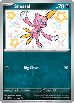 Sneasel 182/91 — Paldean Fates