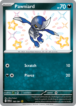 Pawniard 185/91 — Paldean Fates