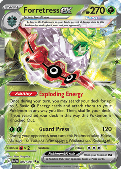 Forretress ex 2/91 — Paldean Fates